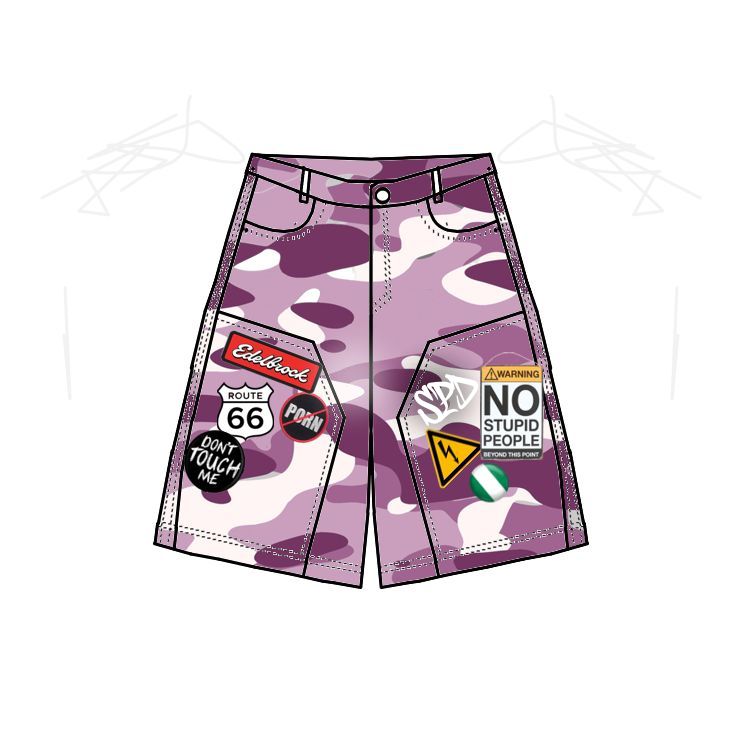 SPD Pink Camo Jorts Long Edition